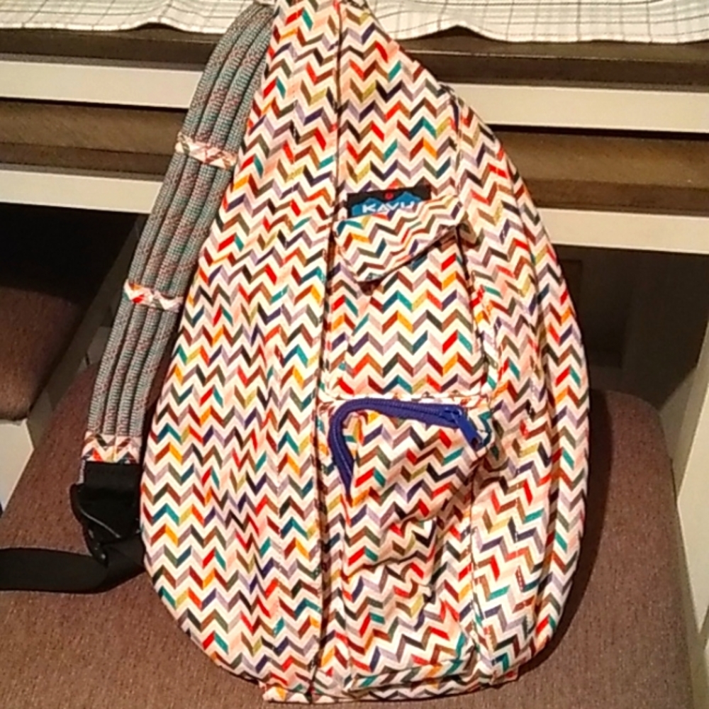 Kavu rope sling chevron bag purse backpack colorful and cute!